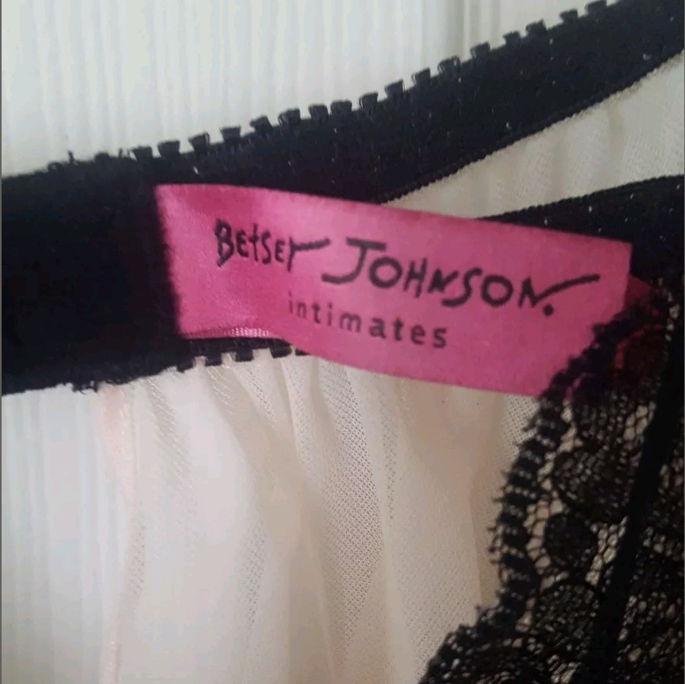 Betsy Johnson Intimates Chiffon Nightgown Sz L - Picture 5 of 7